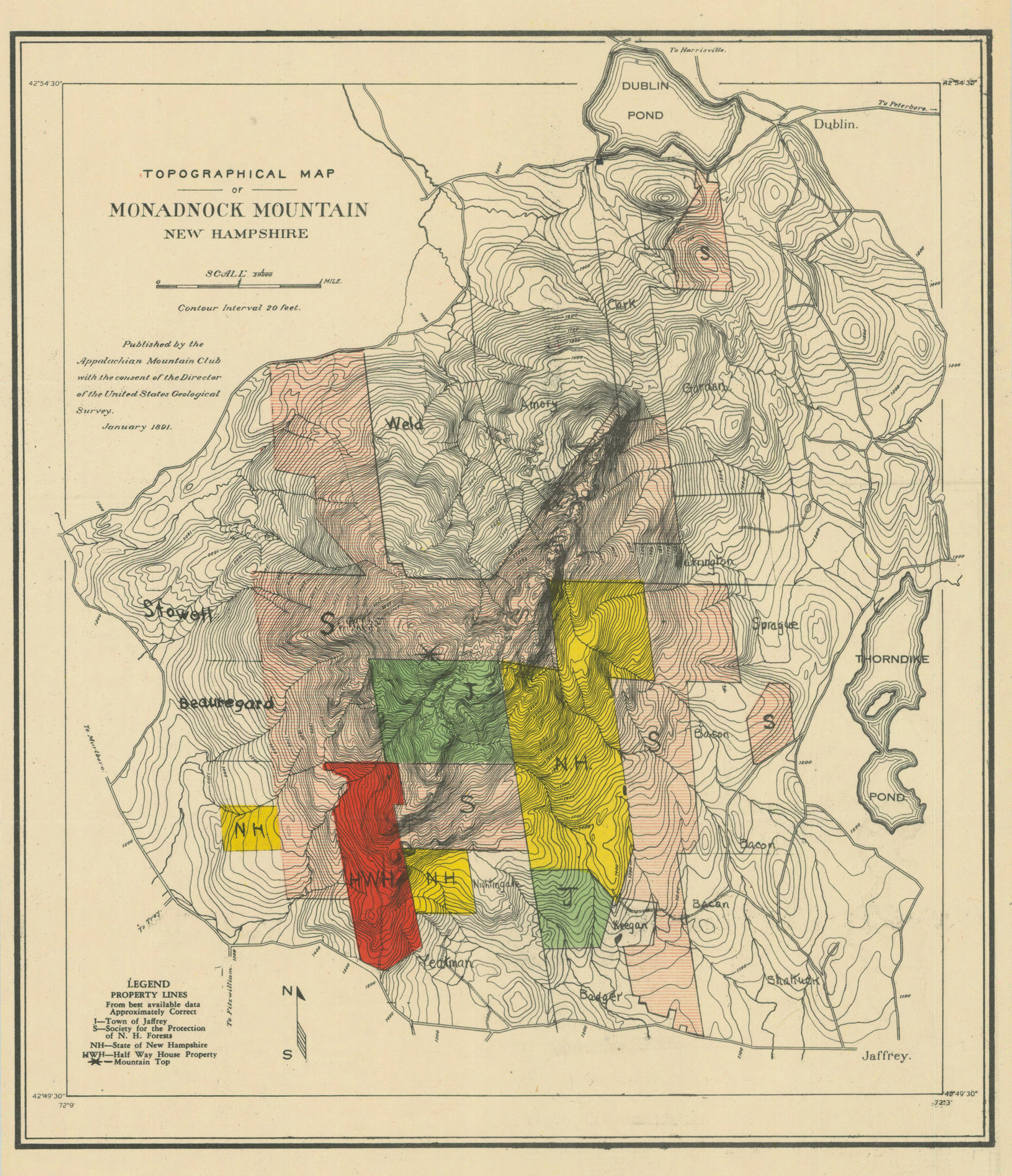 Map image: 1891 AMC Topographic