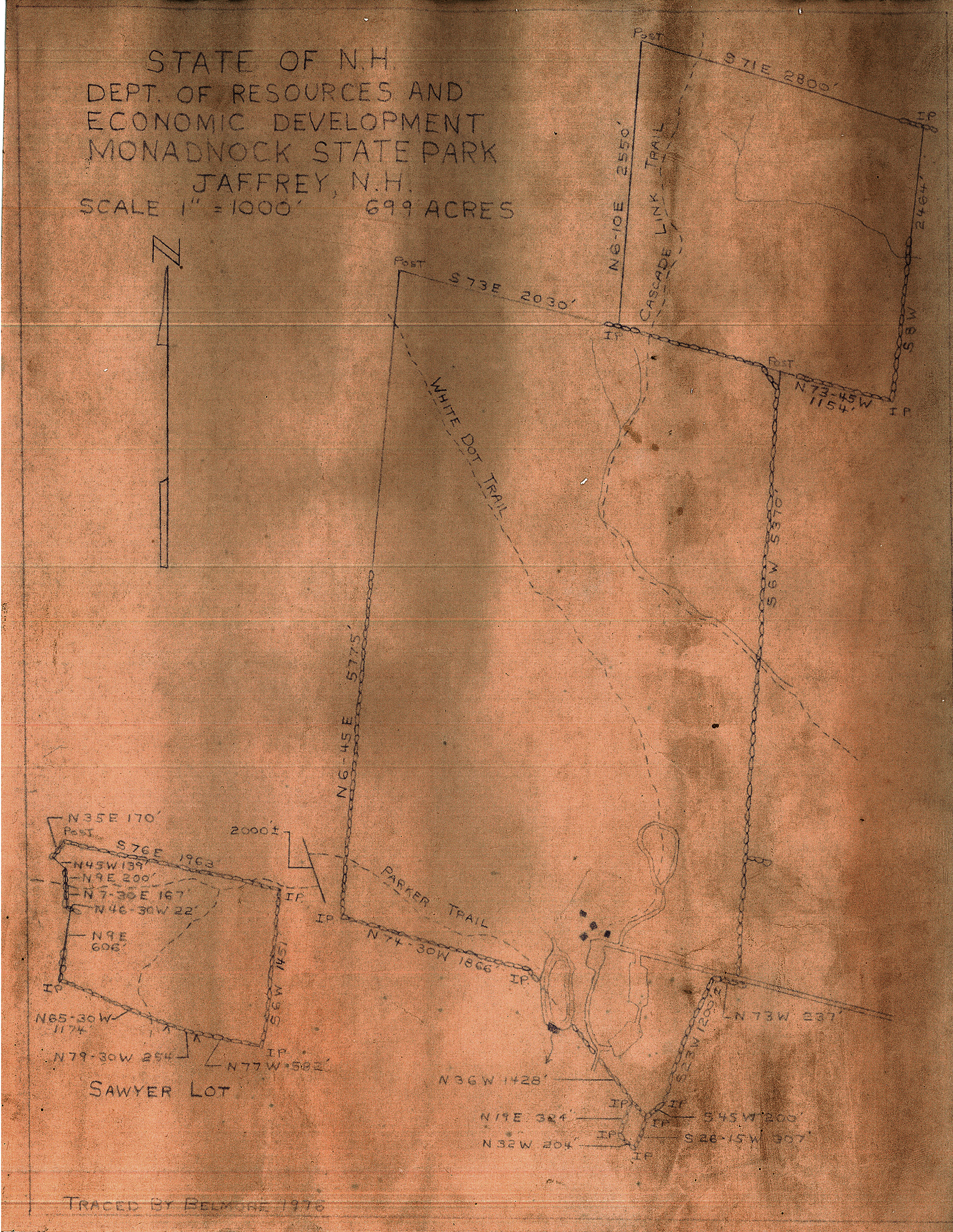 Map image: 1975 Belmore