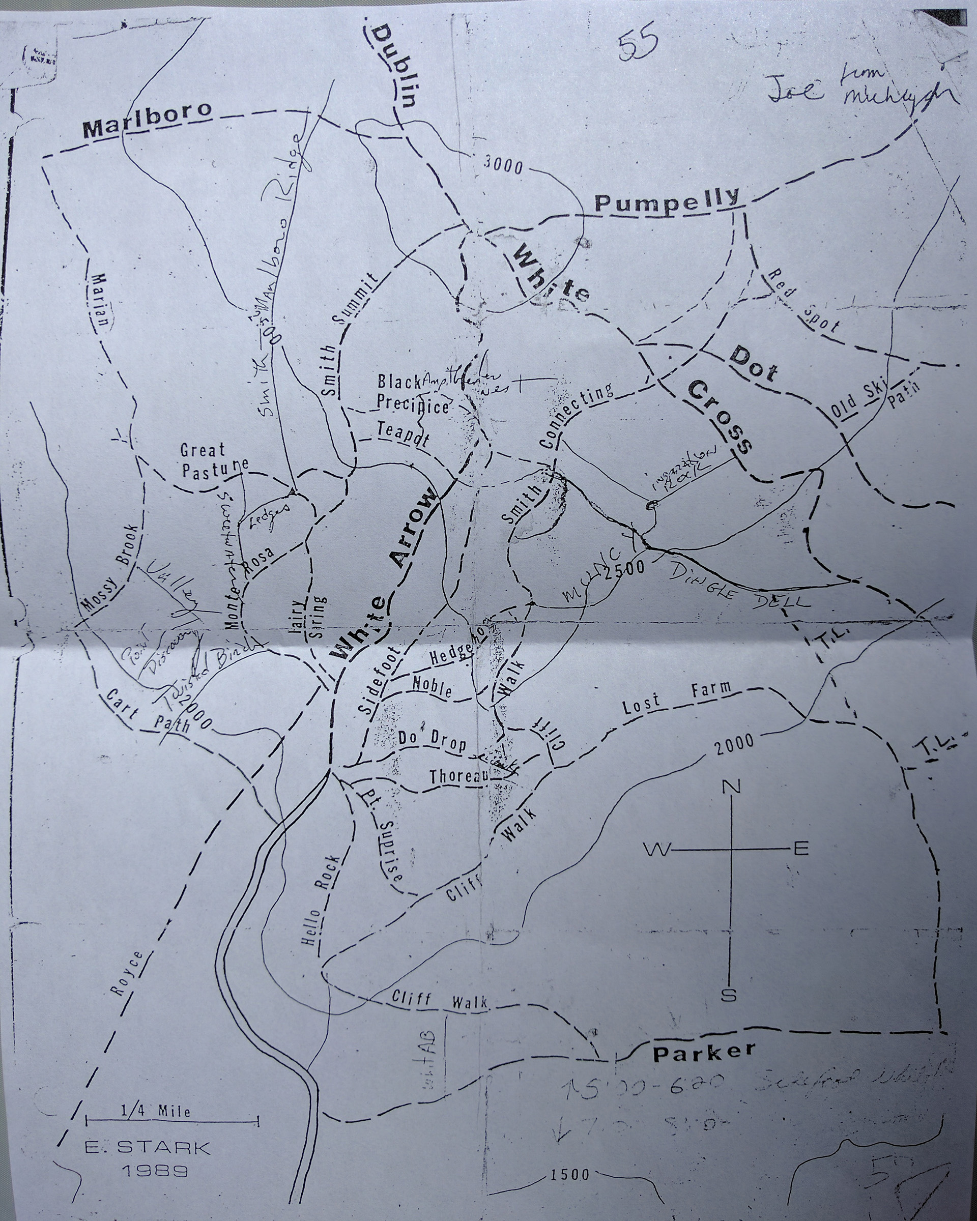 Map image: 1989 Ed Stark Map