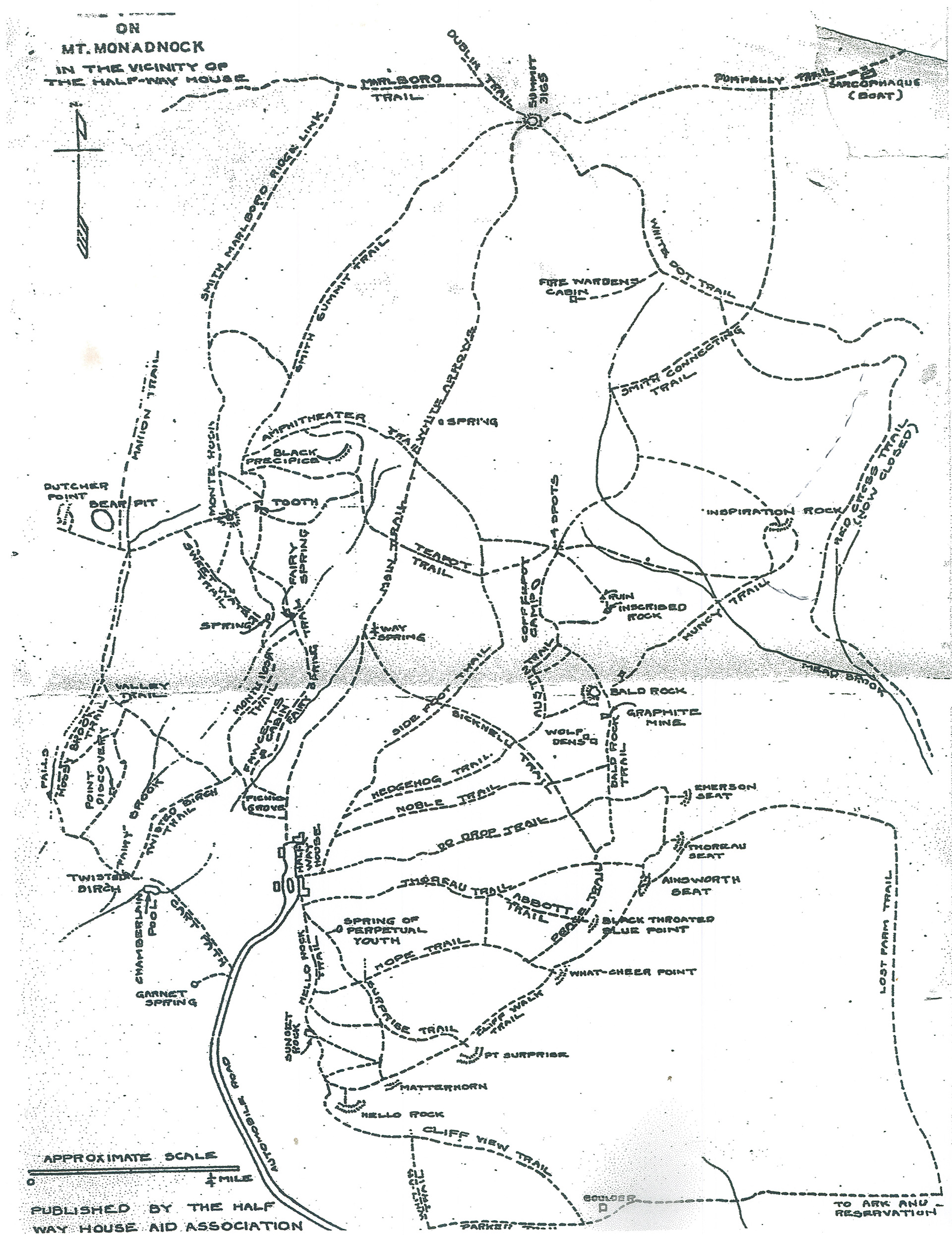 Map image: 1952 Whitaker Map